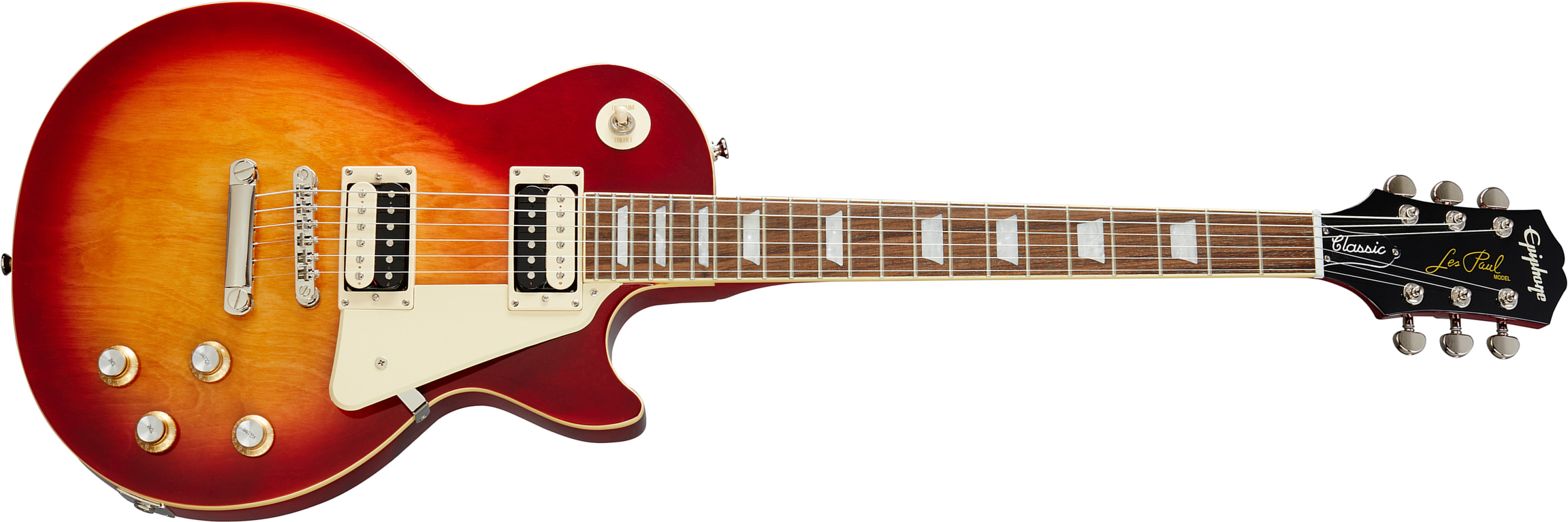 Epiphone Les Paul Classic Modern 2020 2h Ht Lau - Heritage Cherry Sunburst - Single-Cut-E-Gitarre - Main picture