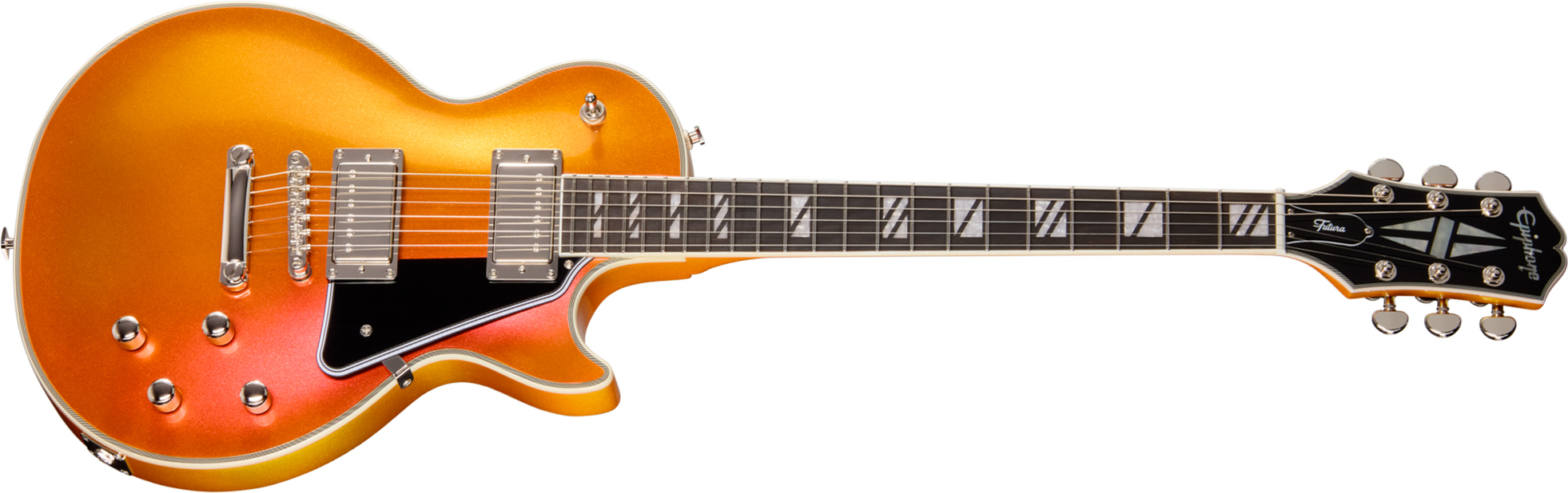 Epiphone Les Paul Custom Futura Ibg 2h Ht Eb - Firestorm Shift - Single-Cut-E-Gitarre - Main picture