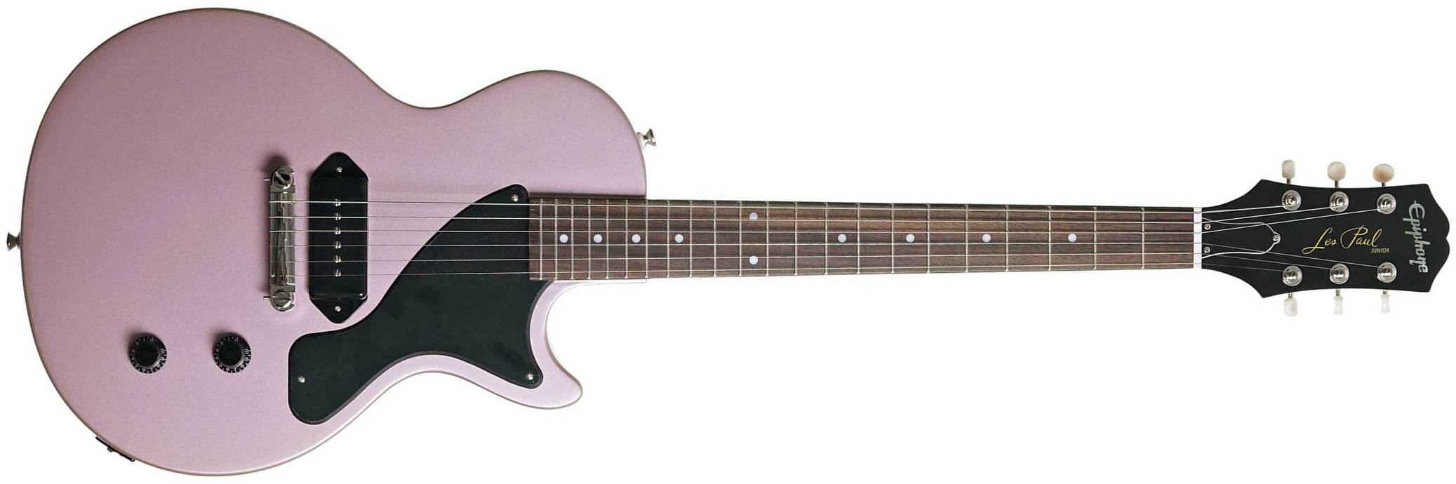 Epiphone Les Paul Junior 1s P90 Ht Lau - Heather Poly - Single-Cut-E-Gitarre - Main picture