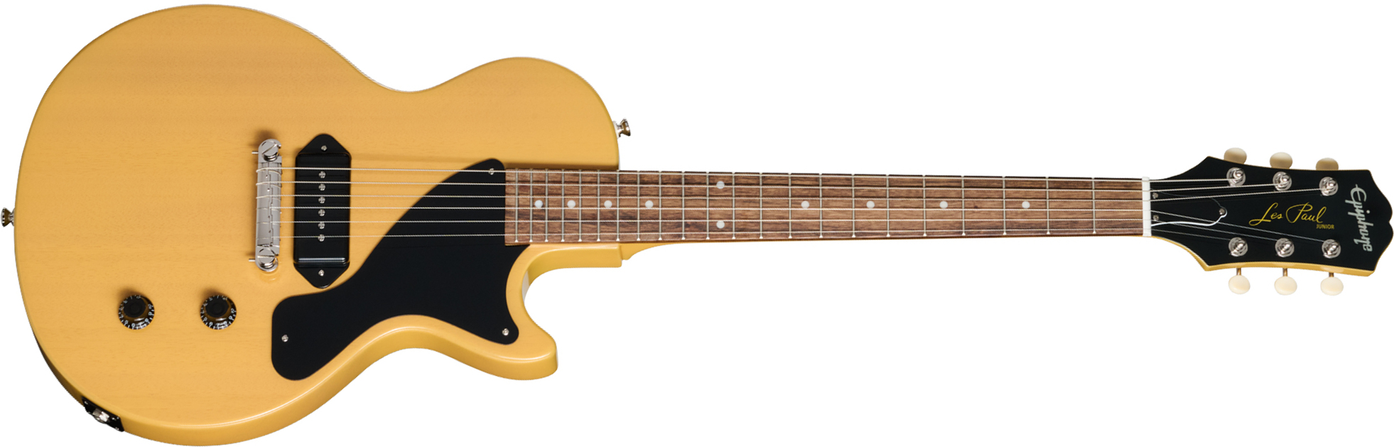 Epiphone Les Paul Junior Ibg 1s P90 Ht Rw - Tv Yellow - Single-Cut-E-Gitarre - Main picture