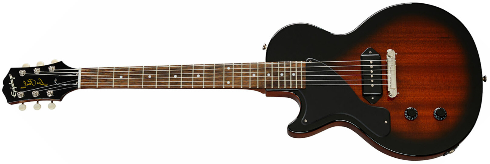 Epiphone Les Paul Junior Lh Gaucher 1s P90 Ht Rw - Vintage Sunburst - E-Gitarre für Linkshänder - Main picture