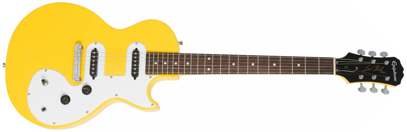 Epiphone Les Paul Melody Maker E1 2s Ht - Sunset Yellow - Single-Cut-E-Gitarre - Main picture