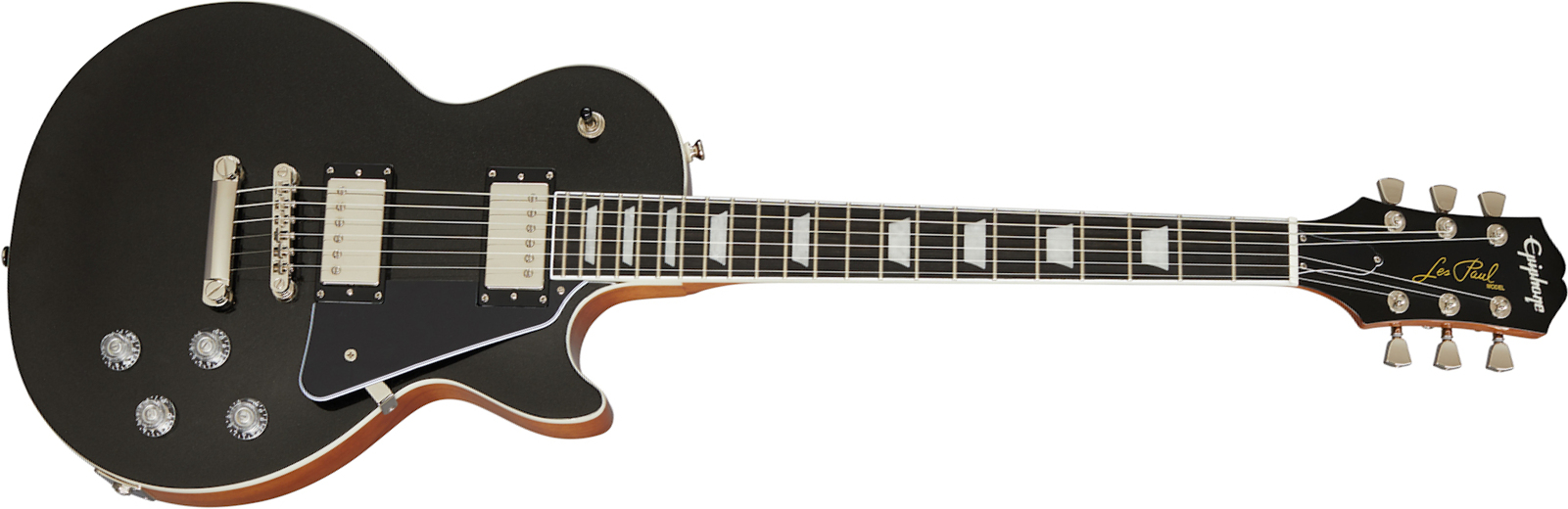 Epiphone Les Paul Modern 2h Ht Eb - Graphite Black - Single-Cut-E-Gitarre - Main picture