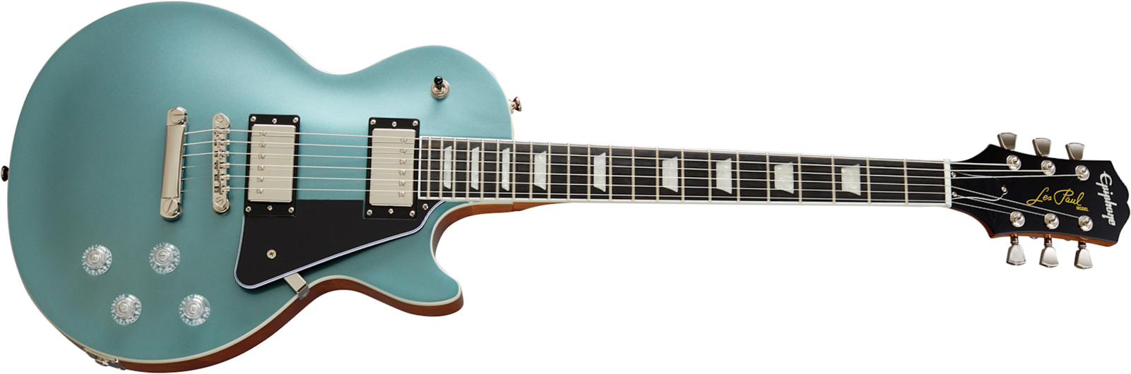 Epiphone Les Paul Modern 2h Ht Eb - Faded Pelham Blue - Single-Cut-E-Gitarre - Main picture