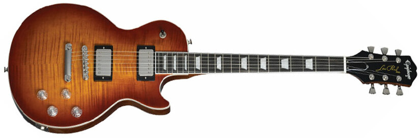 Epiphone Les Paul Modern Figured Inspired By 2h Ht Eb - Mojave Burst - Single-Cut-E-Gitarre - Main picture