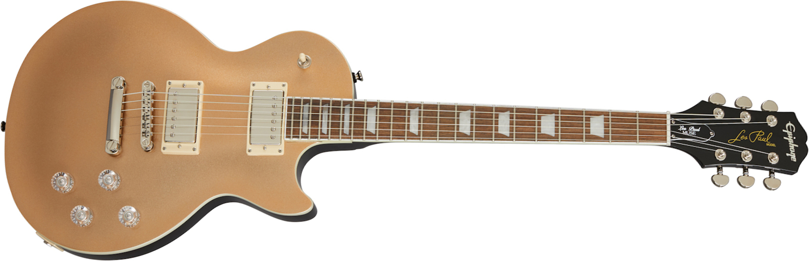 Epiphone Les Paul Muse Modern 2h Ht Lau - Smoked Almond Metallic - Single-Cut-E-Gitarre - Main picture