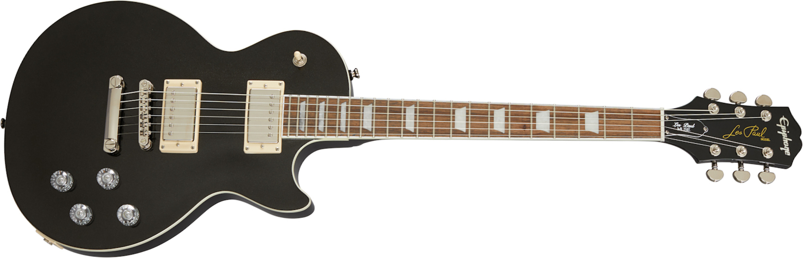 Epiphone Les Paul Muse Modern 2h Ht Lau - Jet Black Metallic - Single-Cut-E-Gitarre - Main picture