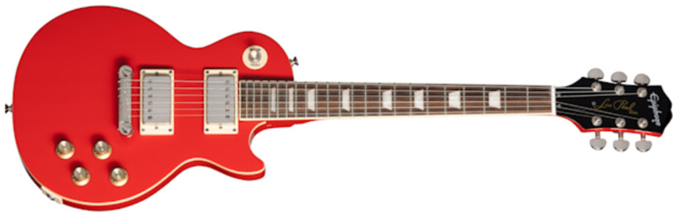 Epiphone Les Paul Power Players 2h Ht Lau - Lava Red - E-Gitarre für Kinder - Main picture