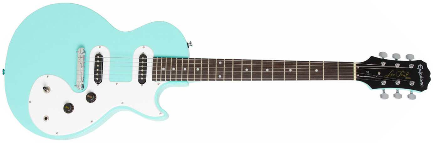 Epiphone Les Paul Sl 2s  Ht - Turquoise - Single-Cut-E-Gitarre - Main picture