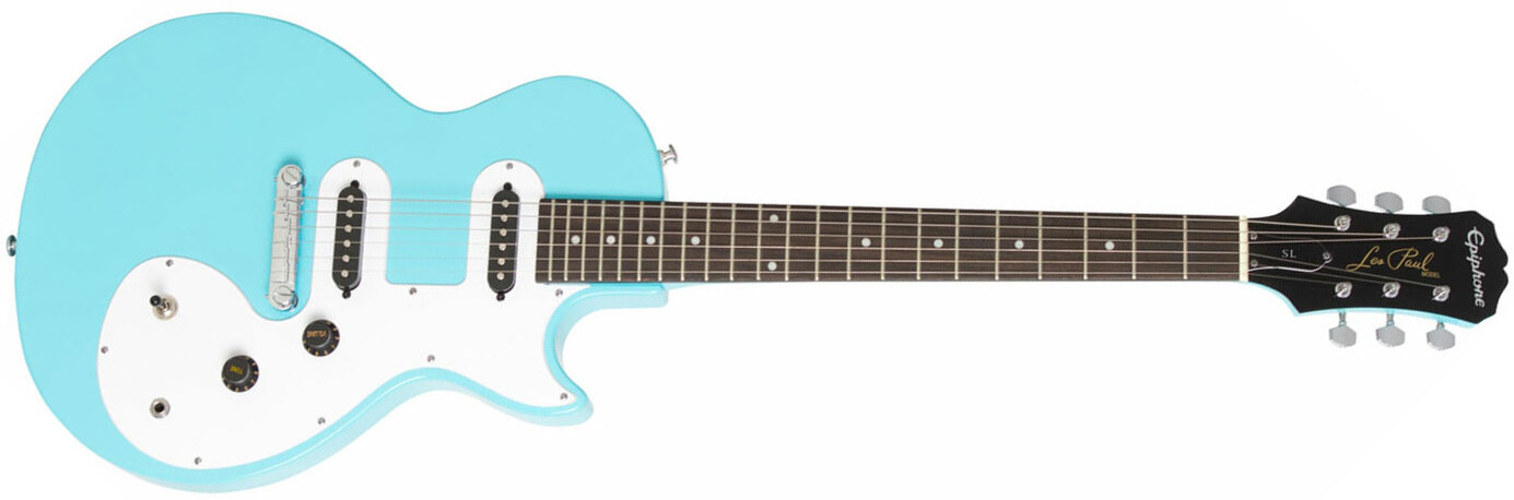 Epiphone Les Paul Sl Ss Ht - Pacific Blue - Single-Cut-E-Gitarre - Main picture