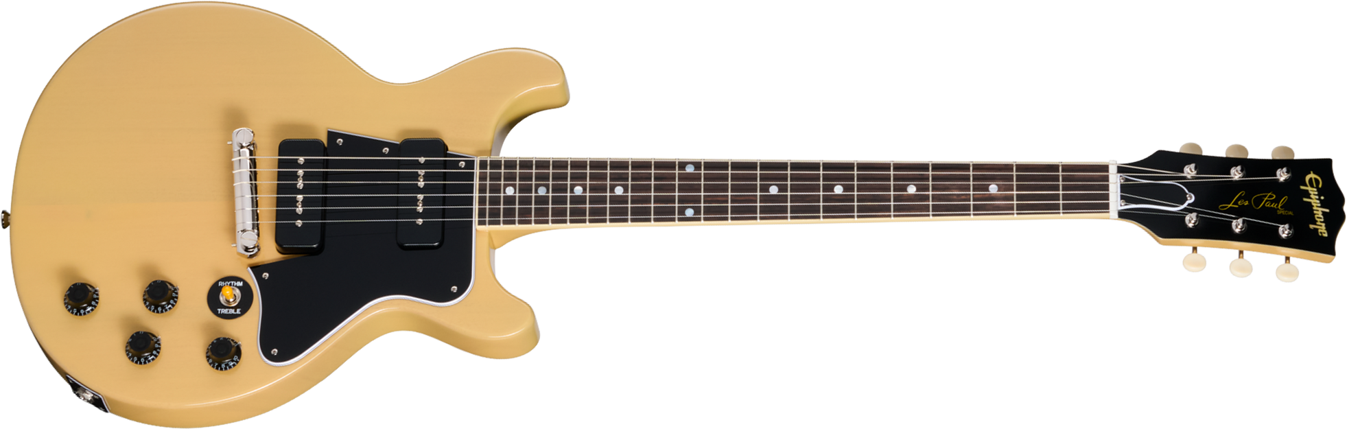 Epiphone Les Paul Special 1960 Dc Reissue Ins.by.g.c 2s P90 Gibson Ht Rw - Tv Yellow - Double Cut E-Gitarre - Main picture