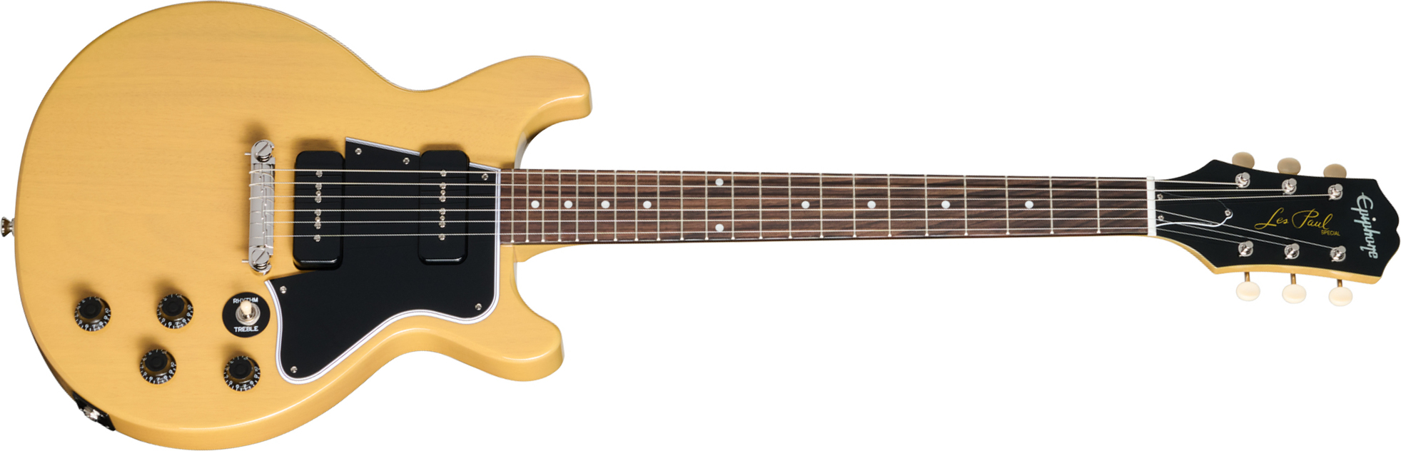 Epiphone Les Paul Special Double Cut Dc Ibg 2s P90 Ht Rw - Tv Yellow - Double Cut E-Gitarre - Main picture