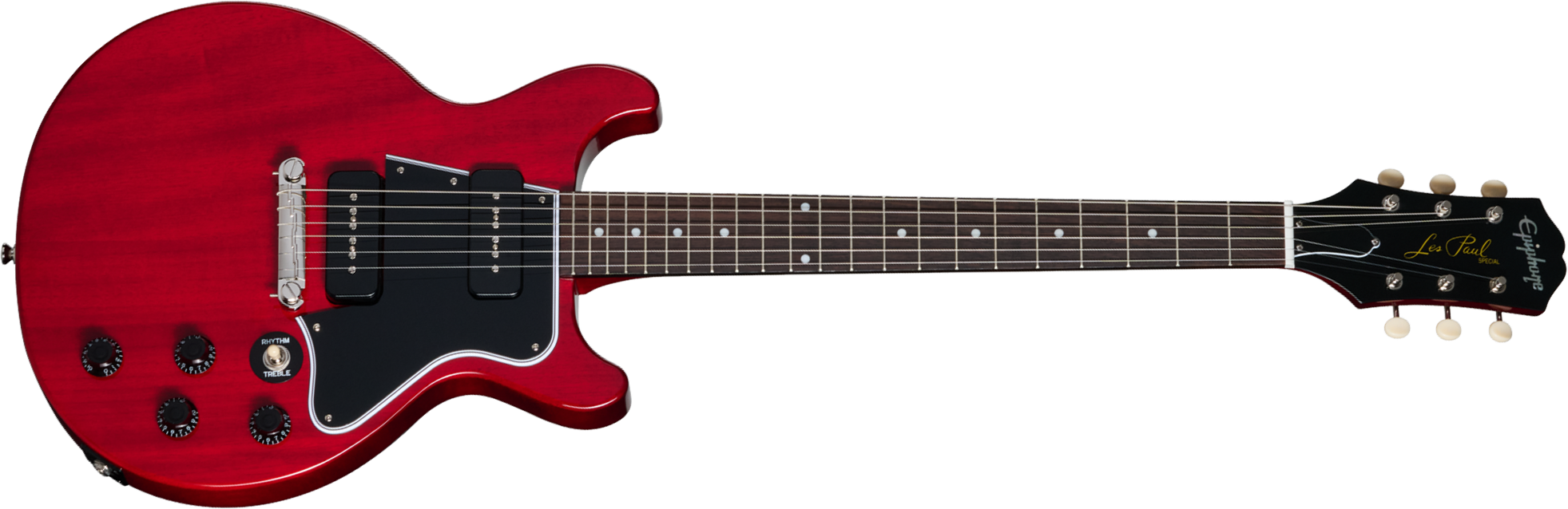 Epiphone Les Paul Special Double Cut Dc Ibg 2s P90 Ht Rw - Cherry Red - Double Cut E-Gitarre - Main picture