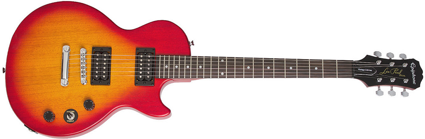 Epiphone Les Paul Special Ve 2016 - Vintage Worn Heritage Cherry Sunburst - Single-Cut-E-Gitarre - Main picture