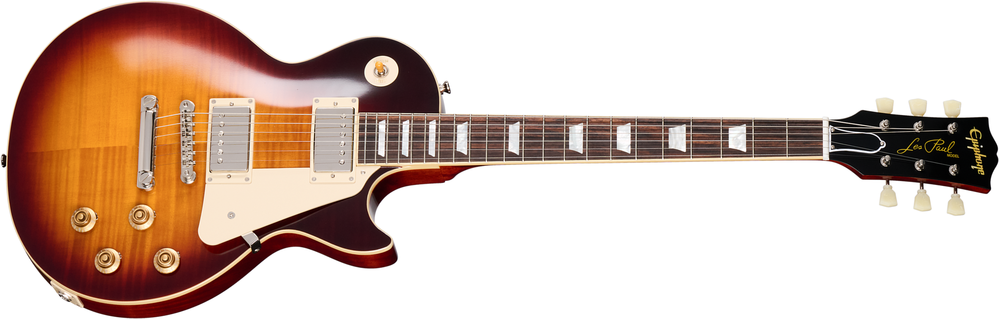 Epiphone Les Paul Standard 1959 Reissue I.b.g.c  2h Gibson Ht Rw - Washed Bourbon Burst - Single-Cut-E-Gitarre - Main picture