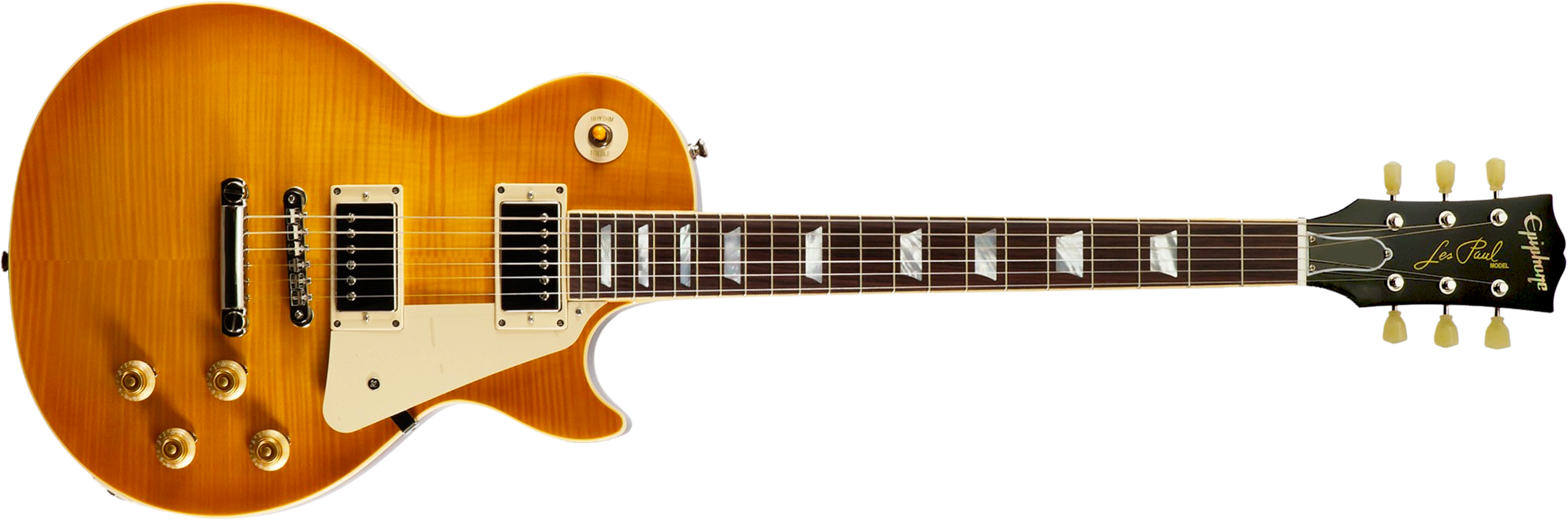 Epiphone Les Paul Standard 1959 Reissue Igc 2h Gibson Ht Rw - Lemon Burst - Single-Cut-E-Gitarre - Main picture