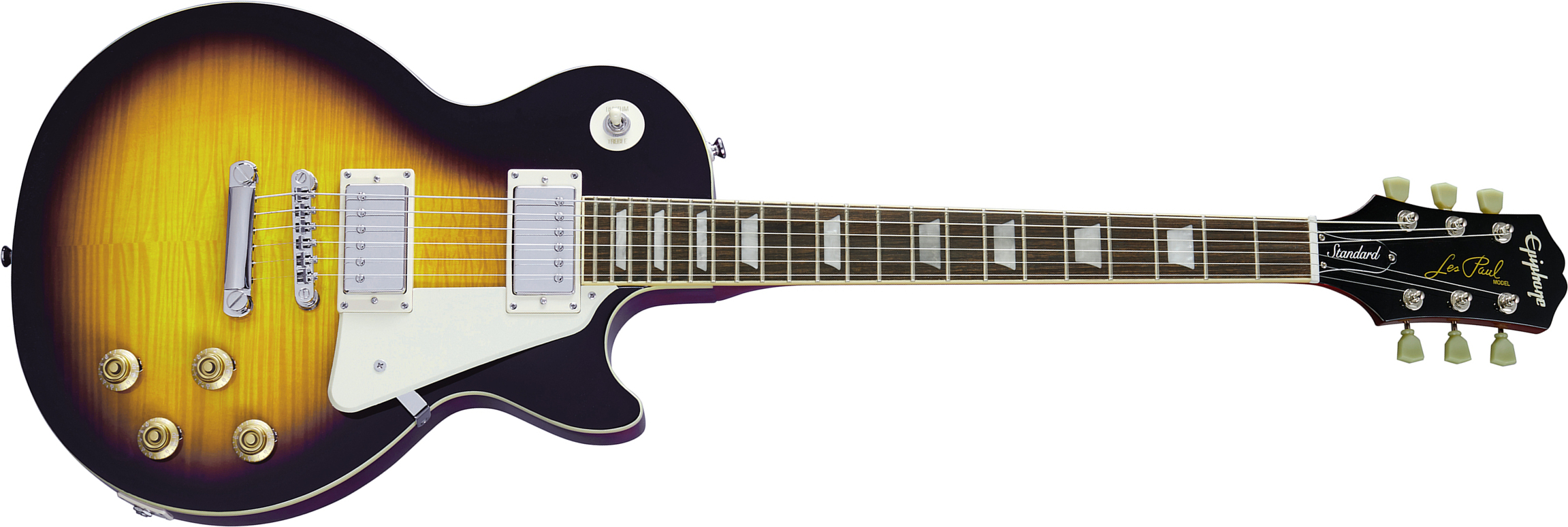 Epiphone Les Paul Standard 50s 2h Ht Rw - Vintage Sunburst - Single-Cut-E-Gitarre - Main picture