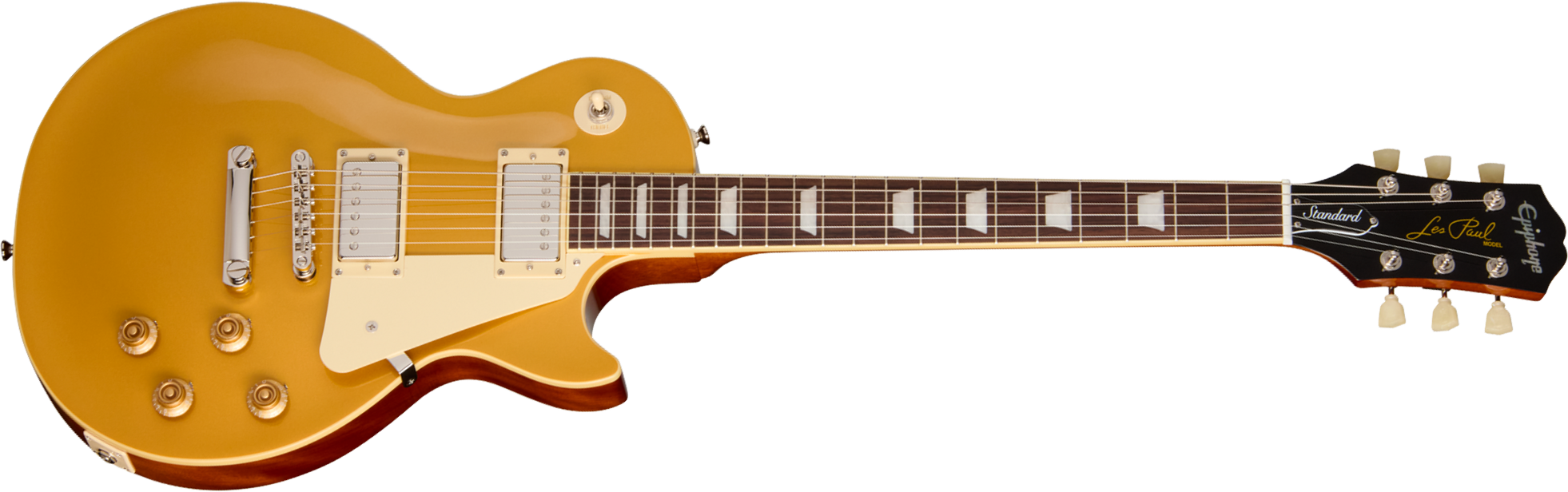 Epiphone Les Paul Standard 50s Ibg Original 2h Ht Rw - Goldtop - Single-Cut-E-Gitarre - Main picture