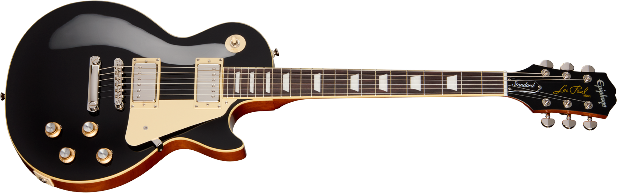 Epiphone Les Paul Standard 60s Ibg Original 2h Ht Rw - Ebony - Single-Cut-E-Gitarre - Main picture