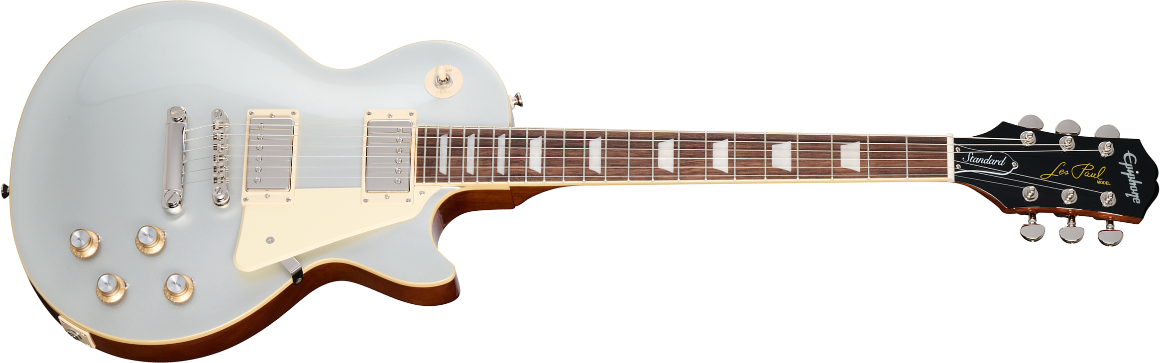 Epiphone Les Paul Standard 60s Insp. By Gibson 2h Ht Lau - Silver Mist - Single-Cut-E-Gitarre - Main picture