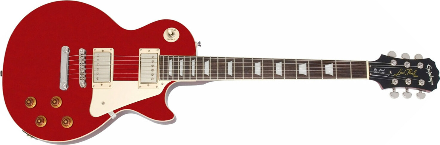 Epiphone Les Paul Standard Ch - Cardinal Red - Single-Cut-E-Gitarre - Main picture