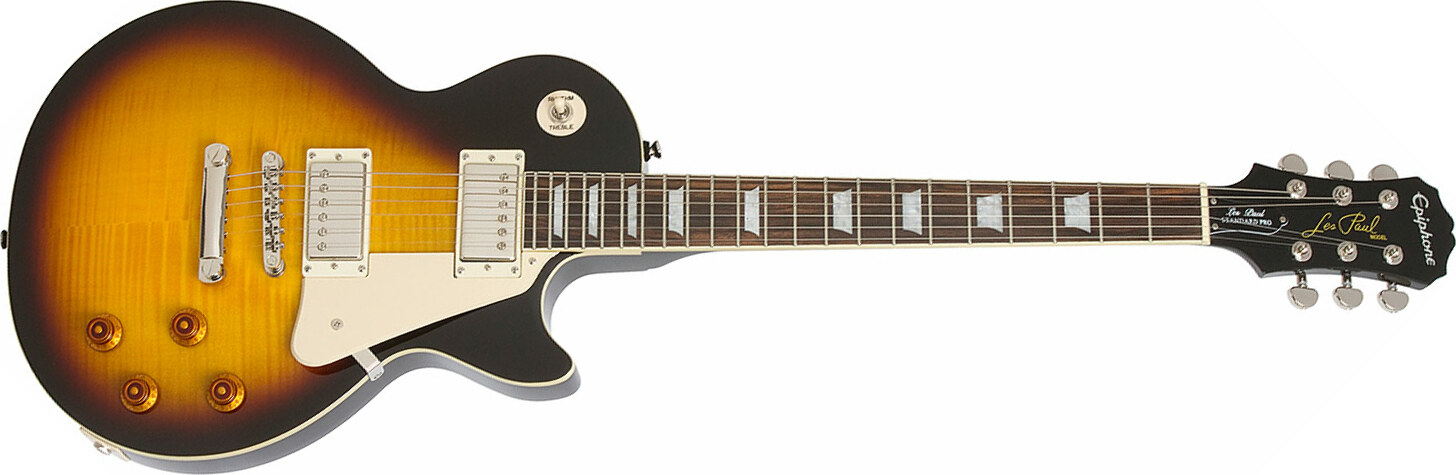 Epiphone Les Paul Standard Plus Top Pro Ch - Vintage Sunburst - Single-Cut-E-Gitarre - Main picture