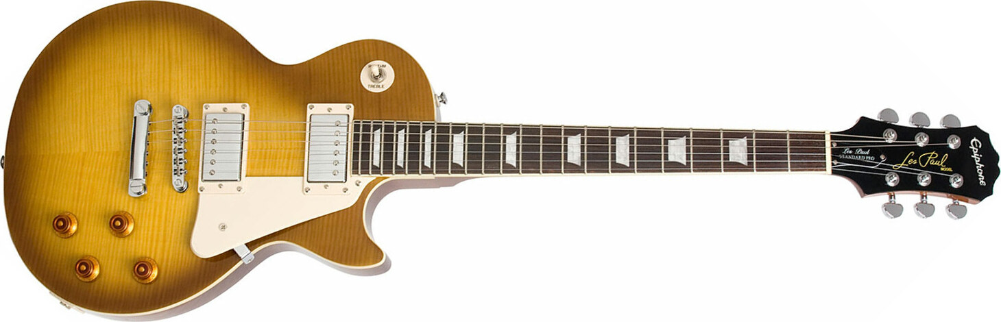 Epiphone Les Paul Standard Plus Top Pro Ch - Honey Burst - Single-Cut-E-Gitarre - Main picture