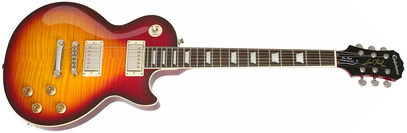 Epiphone Les Paul Standard Plus Top Pro Ltd Ch - Bourbon Burst - Single-Cut-E-Gitarre - Main picture