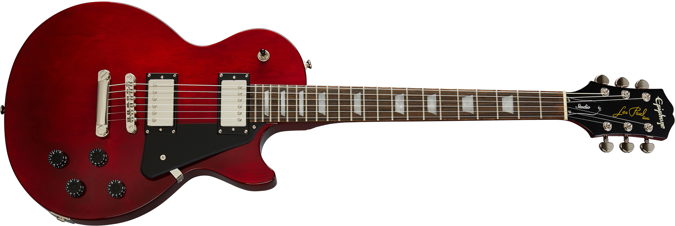 Epiphone Les Paul Studio 2h Ht Pf - Wine Red - Single-Cut-E-Gitarre - Main picture