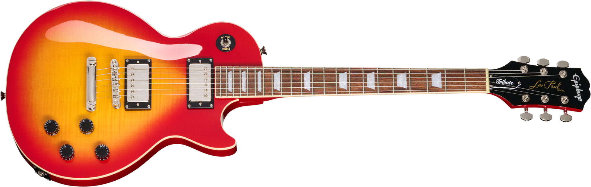 Epiphone Les Paul Tribute Plus Ibg 2h Ht Rw - Heritage Cherry Sunburst - Single-Cut-E-Gitarre - Main picture