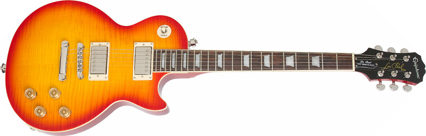 Epiphone Les Paul Tribute Plus Outfit Ch - Faded Cherry - Single-Cut-E-Gitarre - Main picture