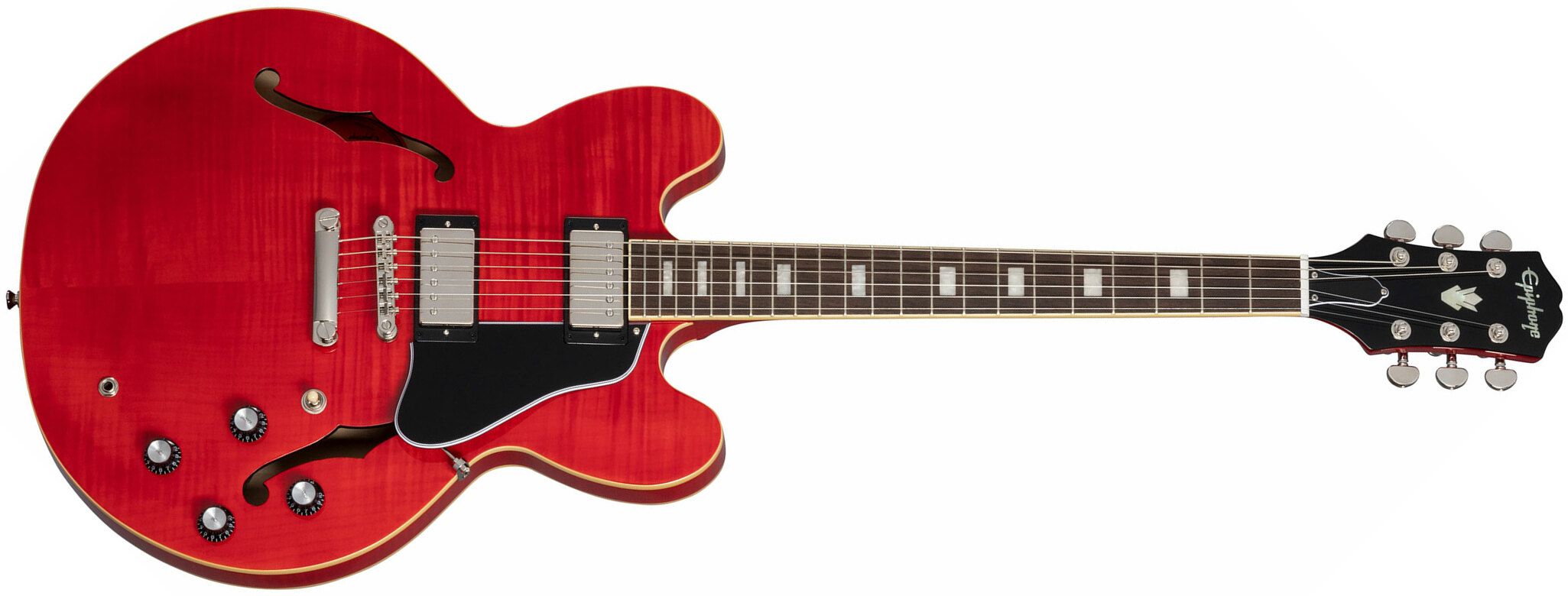 Epiphone Marty Schwartz Es-335 Signature 2h Ht Lau - Sixties Cherry - Signature-E-Gitarre - Main picture