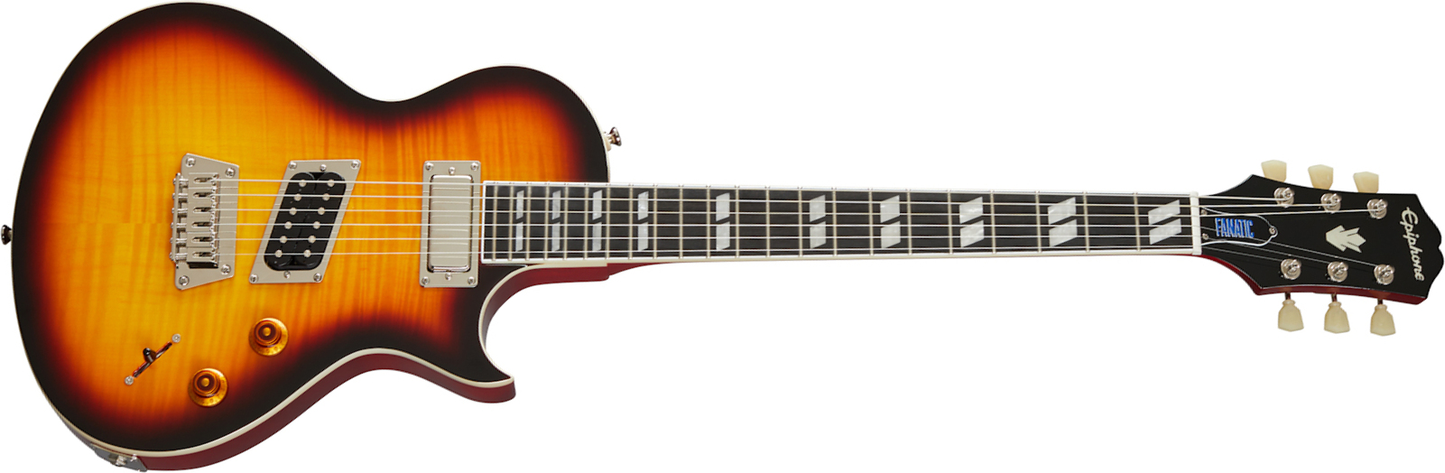 Epiphone Nancy Wilson Fanatic Signature Hmh Ht Eb - Fireburst - Single-Cut-E-Gitarre - Main picture