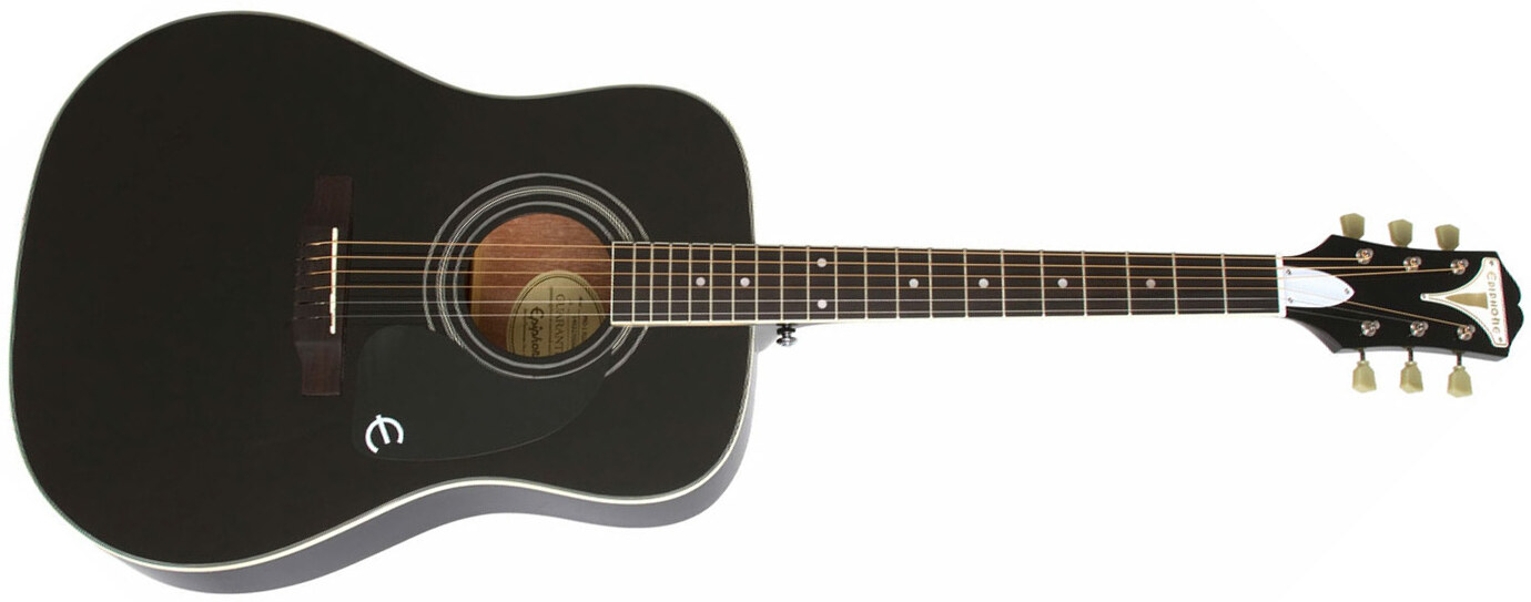 Epiphone Pro-1 Plus Acoustic Dreadnought Epicea Acajou - Ebony - Westerngitarre & electro - Main picture