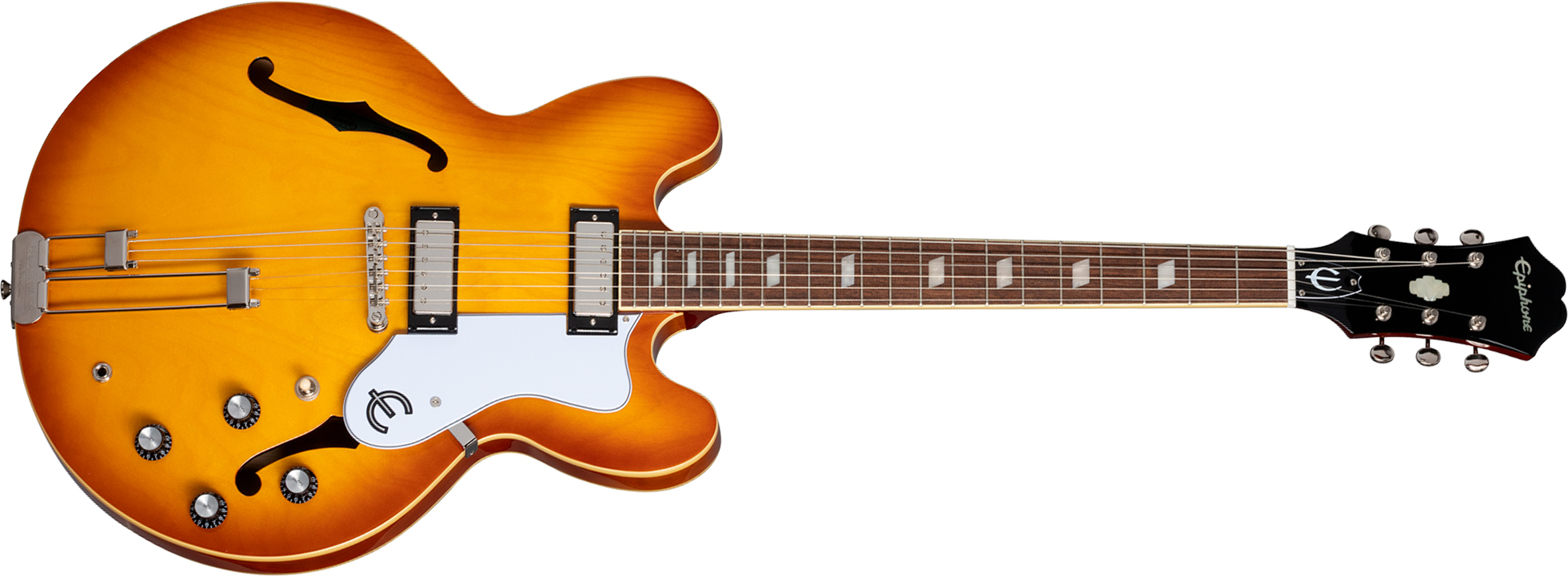 Epiphone Riviera Original Archtop 2mh Ht Rw - Royal Tan - Semi-Hollow E-Gitarre - Main picture