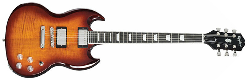 Epiphone Sg Modern Figured Inspired By 2h Ht Eb - Mojave Burst - Double Cut E-Gitarre - Main picture