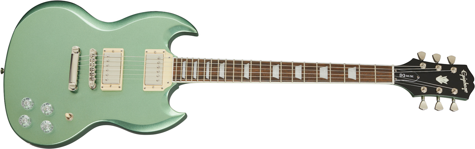 Epiphone Sg Muse Modern 2h Ht Lau - Wanderlust Green Metallic - Retro-Rock-E-Gitarre - Main picture