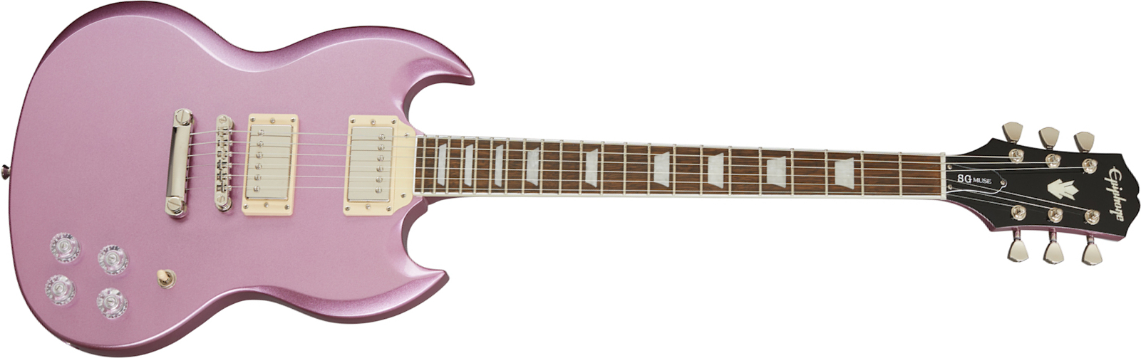 Epiphone Sg Muse Modern 2h Ht Lau - Purple Passion Metallic - Retro-Rock-E-Gitarre - Main picture