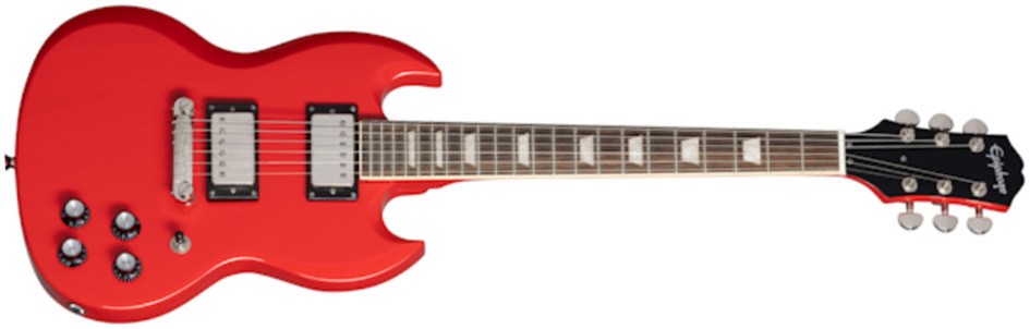 Epiphone Sg Power Players 2h Ht Lau - Lava Red - E-Gitarre für Kinder - Main picture