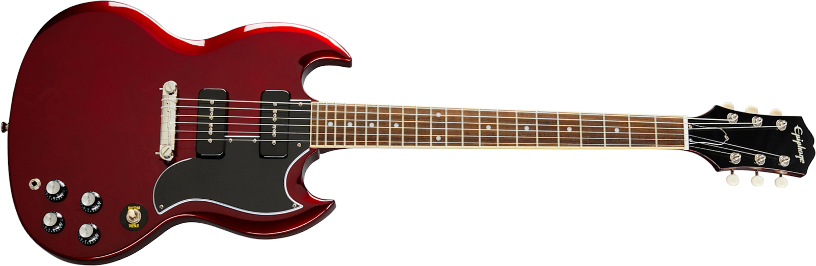 Epiphone Sg Special 2s P90 Ht Lau - Vintage Sparkling Burgundy - Double Cut E-Gitarre - Main picture