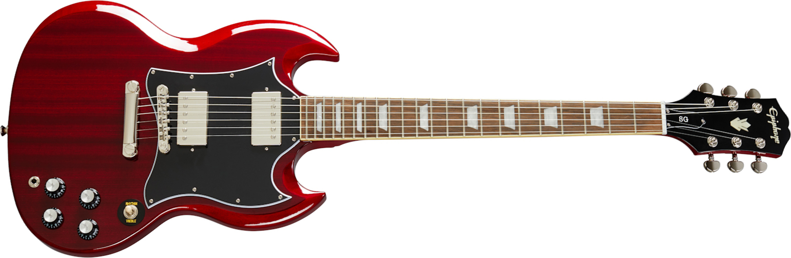 Epiphone Sg Standard 2h Ht Lau - Cherry - Double Cut E-Gitarre - Main picture