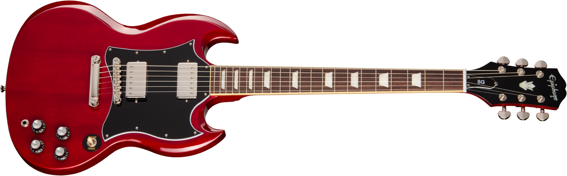 Epiphone Sg Standard Ibg 2h Ht Rw - Cherry - Double Cut E-Gitarre - Main picture