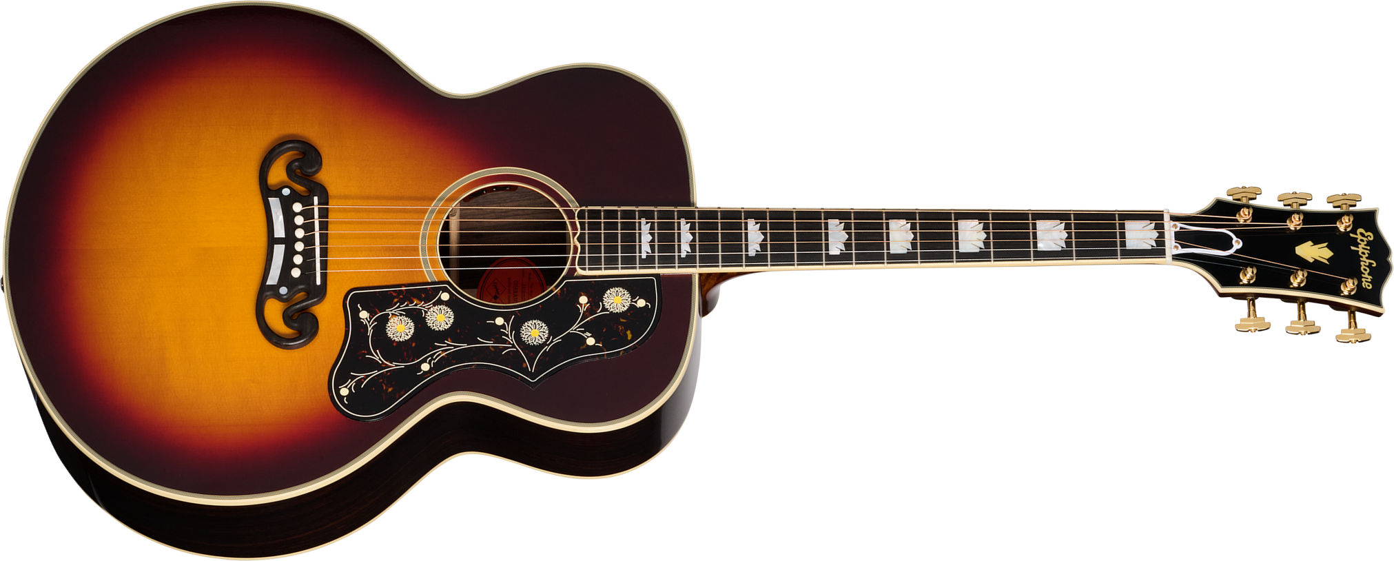 Epiphone Sj200 Pre War Rosewood Reissue Inspired By Gibson Jumbo Epicea Palissandre Eb - Vintage Sunburst - Folk-Gitarre - Main picture