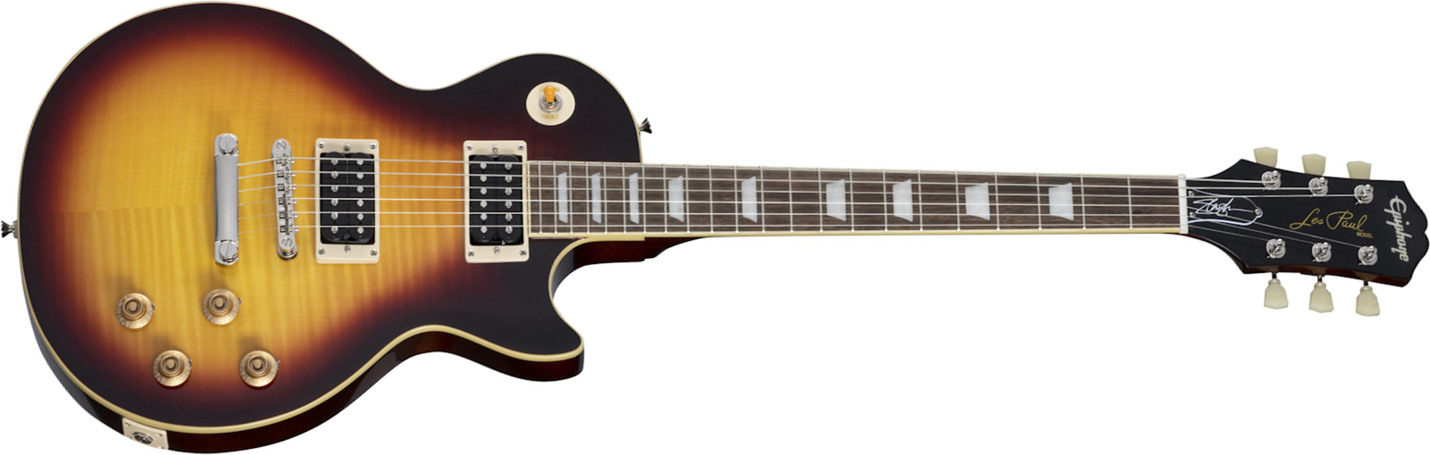 Epiphone Slash Les Paul Standard Signature 2h Ht Lau +etui - November Burst - Single-Cut-E-Gitarre - Main picture