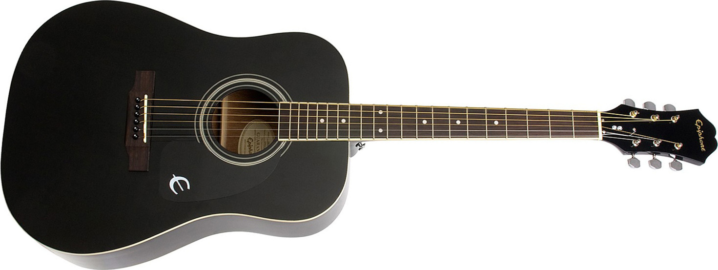 Epiphone Songmaker Dr-100 Dreadnought Epicea Acajou - Ebony - Westerngitarre & electro - Main picture