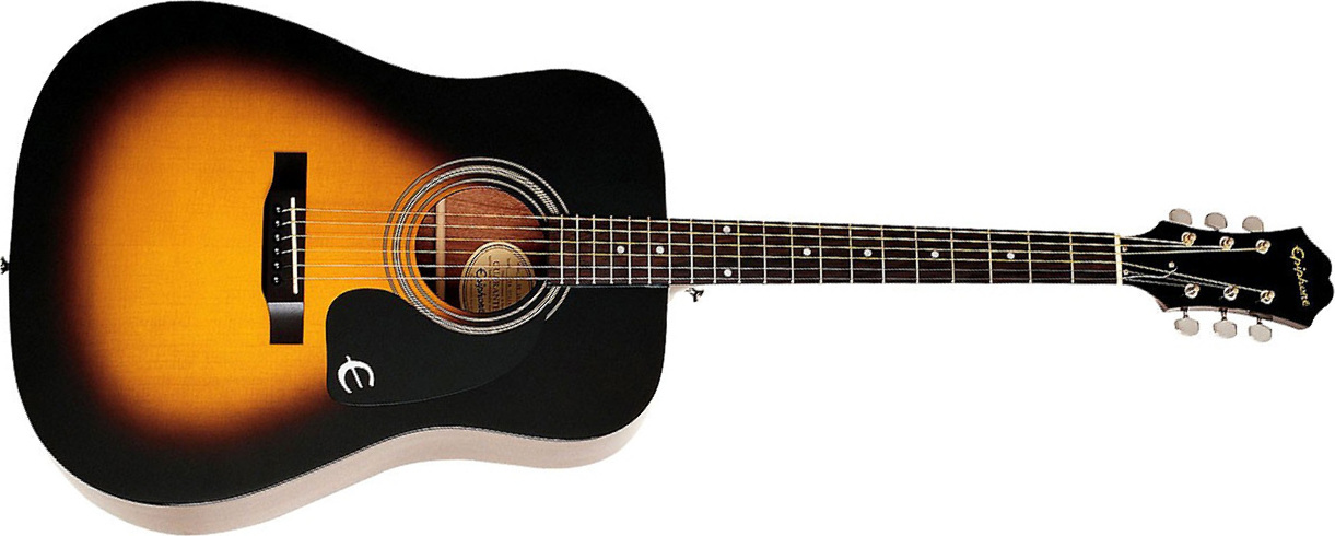 Epiphone Songmaker Dr-100 Dreadnought Epicea Acajou Pf - Vintage Sunburst - Westerngitarre & electro - Main picture