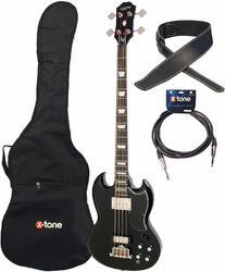 E-bass set Epiphone EB-3 + bag + strap + jack - Ebony