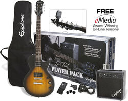 E-gitarre set Epiphone Les Paul Player Pack - Vintage sunburst