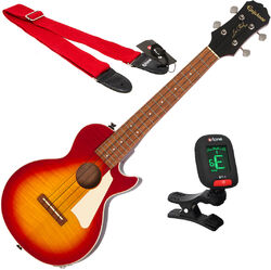 Ukulele paket Epiphone Les Paul Tenor Acoustic/Electric Ukulele + X-Tone Accessories