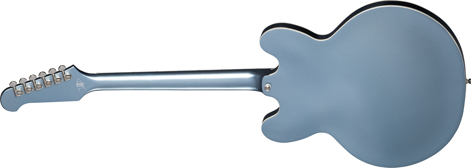 Epiphone Dave Grohl Dg-335 Signature 2h Ht Lau - Pelham Blue - Semi-Hollow E-Gitarre - Variation 1